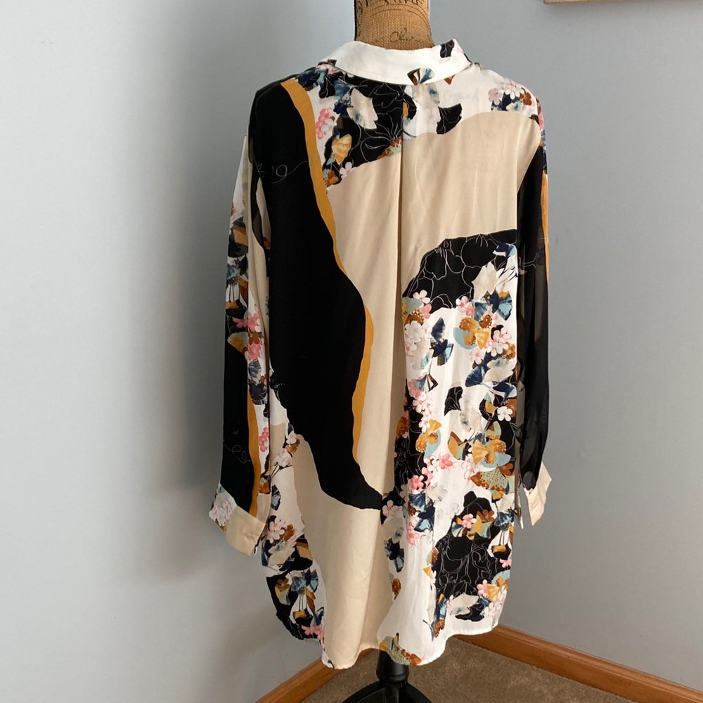 3.1 Phillip Lim for Target Colorful Floral Blouse Women Size 2X - Picture 2 of 11